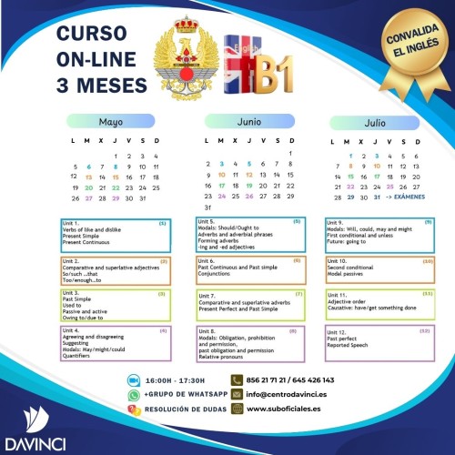 Novedades Preparación Acceso a Suboficial - 21-04-2025 - Nuevo curso Intensivo de Inglés B1 3 meses